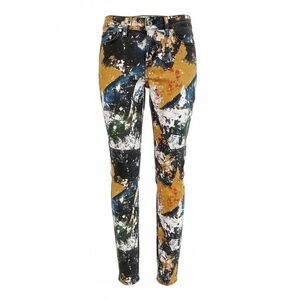 EUC! TORY BURCH Vibrant Abstract Print Denim Jeans XS